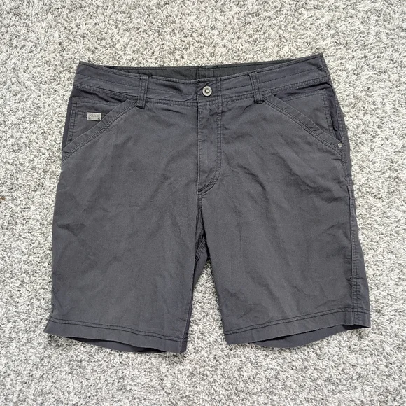 💘KÜHL Men’s Radikl 10" Hiking Shorts – Size 34 Grey – Techcore Gorpcore Tactica - Picture 5 of 10